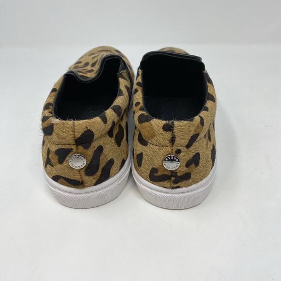 Steve Madden Shoes Womens 9 Cow Hair Flats Loafers Brown Leopard Cheetah Slip On - Picture 4 of 9